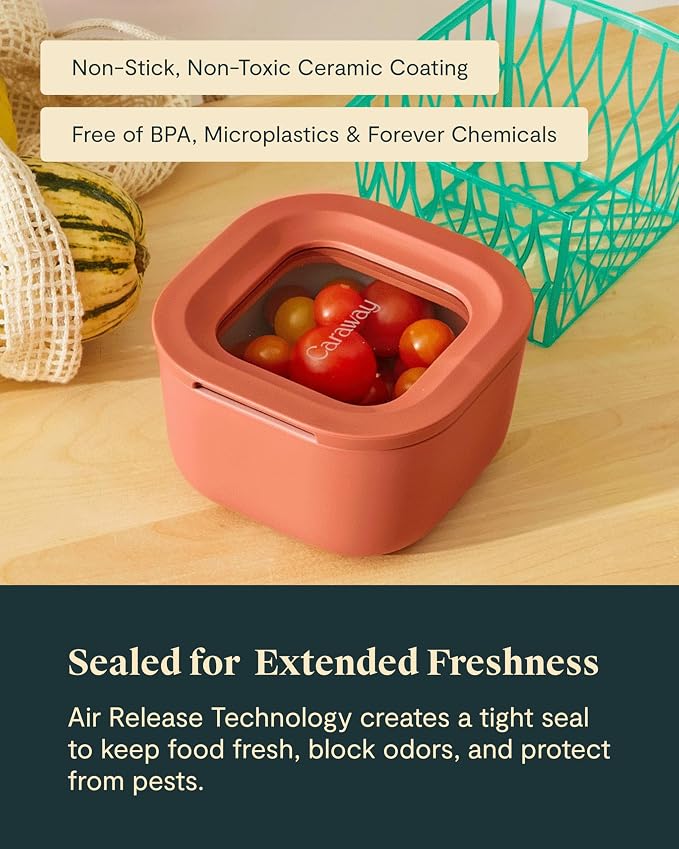 Caraway Mini Square Food Storage Container - Image 5