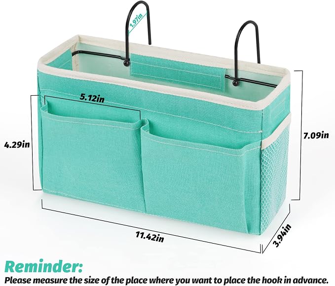 Bedside Caddy Bedside Storage Organizer Hanging Bunk Bed Dorm Room - Image 2