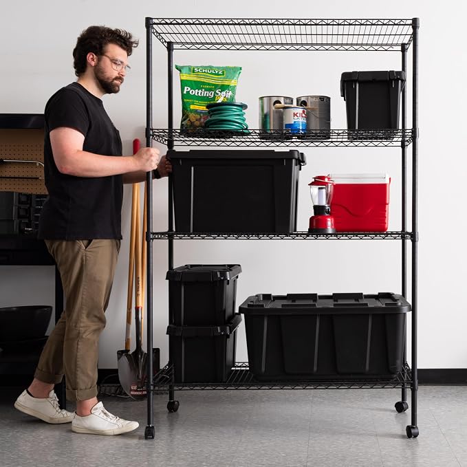 IRIS USA, Inc. 4-Tier Adjustable Heavy Duty Steel Storage Rack - Image 10