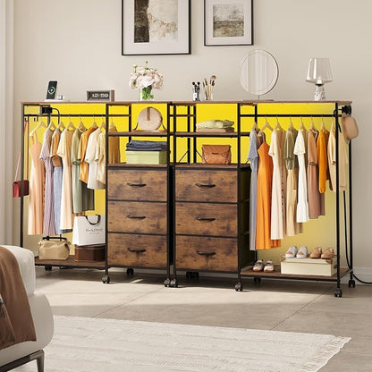 WLIVE LED Dresser for Bedroom, 3 Drawers - Image 3