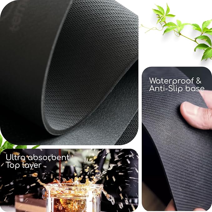 Ternal - Coffee Mat – 19x12 Inch Wet Bar Mat - Image 8