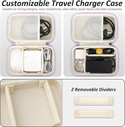 Charger Case for Macbook, Portable Tech Electronic Organizer Bag, Small Travel - Image 4