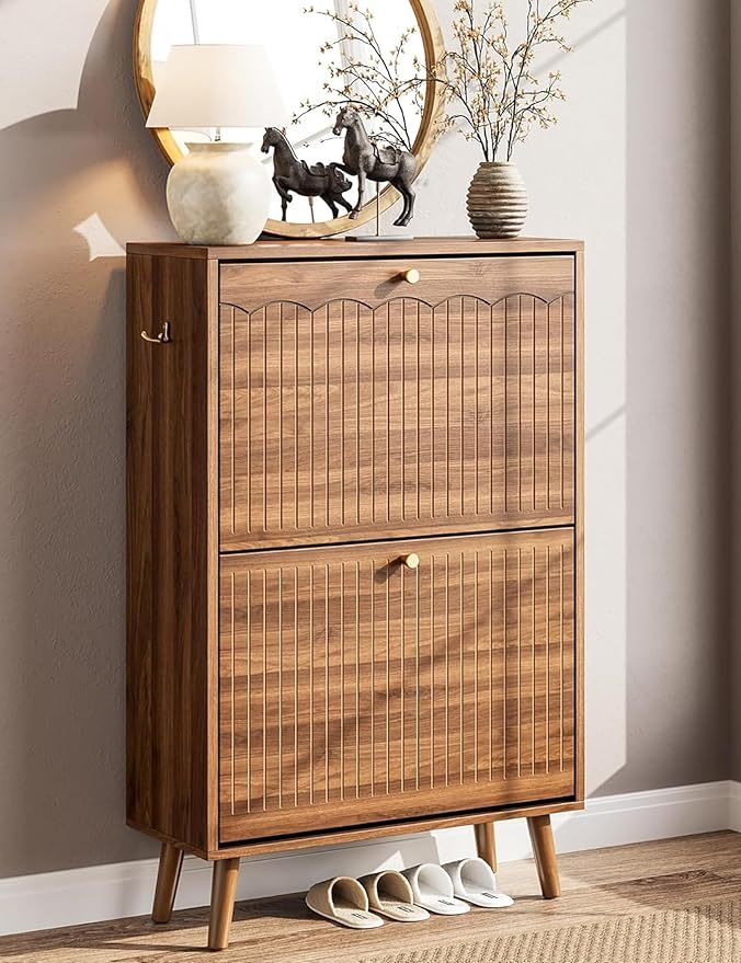 Nicetree Shoe Storage Cabinet for Entryway, 9.5inch Slim Shoe Rack by Nicetree