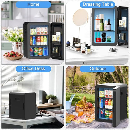 advwin 22L Mini Fridge for Bedroom, 30 Cans Portable Cooler & Warmer Compact - Image 7