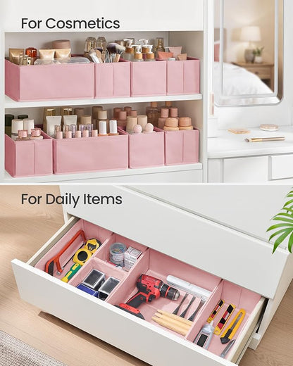 SONGMICS Drawer Organizers, Dresser Divider Organizers, Foldable Fabric Storage - Image 7