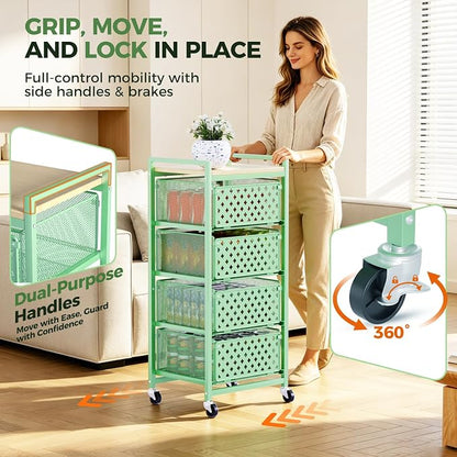 5 Tier Kitchen Storage Cart - Image 6