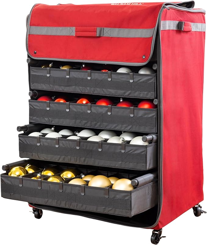 Balsam Hill Deluxe Rolling Ornament Chest by BalsamHill