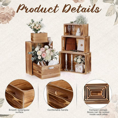 AceOrbit Set of 6 Wood Crates - Image 4