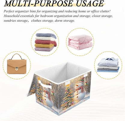 Whimsical Snowman Storage Bins - Image 7