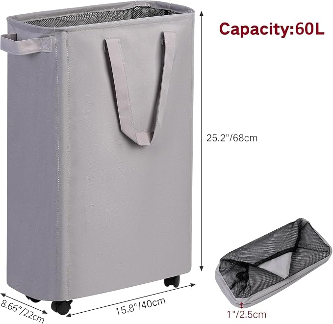 efluky Slim Laundry Hamper - Image 2
