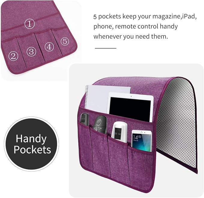 Sofa Armrest Organizer, Remote Control Holder - Image 4