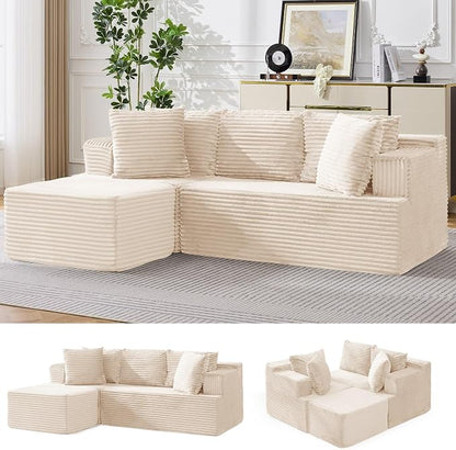 Korser Boneless Couches for Living Room, Cloud Couch Sectional by KORSER