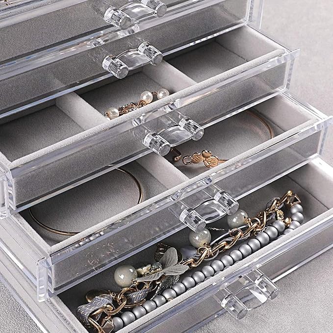 Space Saving Acrylic Cosmetic Storage Drawers Multi Drawers Acrylic Organizer - Image 8