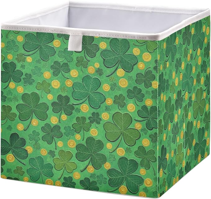 Green St Patricks Day Closet Organizers Storage Cubes Storage Bins Shelf by Unknown