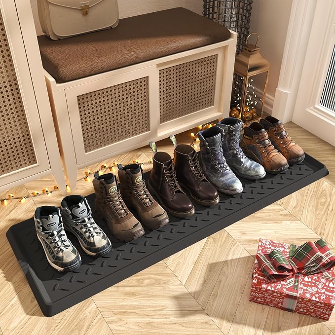 SUPENUIN Extra Large Boot Tray 48 Inch Boot Storage Heavy Duty Rubber Mats by Tchdio