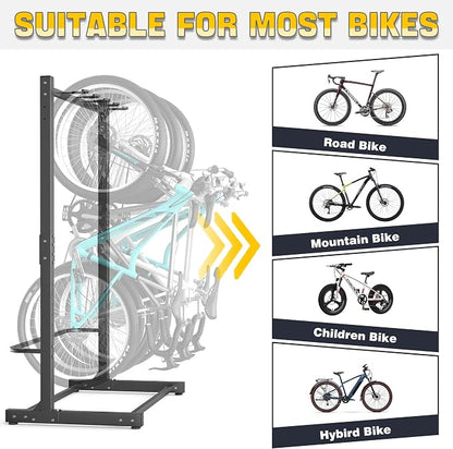 Ultrawall Freestanding Bike Rack, Vertical Bike Storage Stand - Image 3