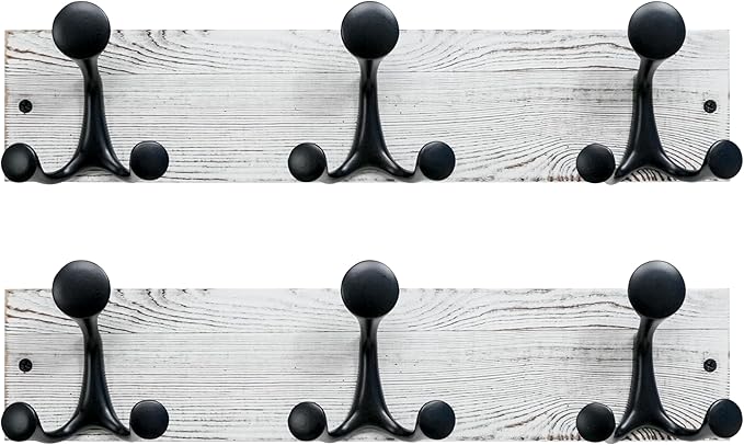 SKOLOO 17-Inch Wood Coat Rack Wall Mount by SKOLOO