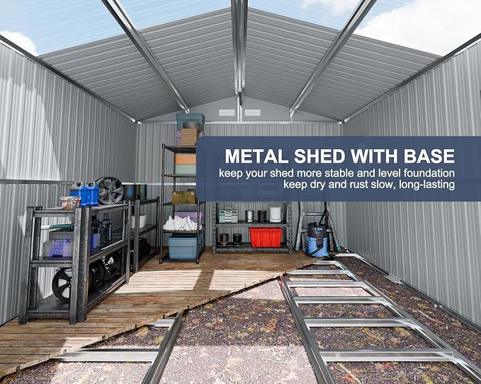 12x10 FT Metal Storage Shed - Image 7