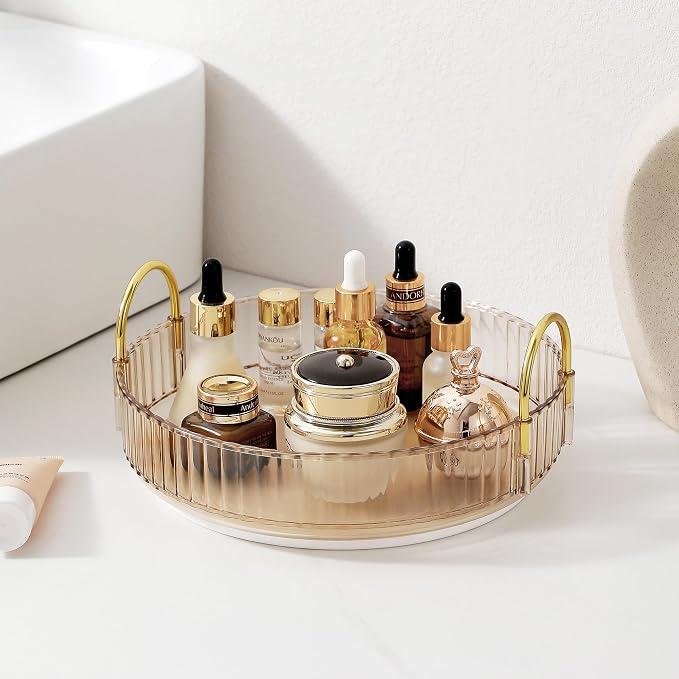 360 Rotating Makeup Organizer for Vanity, Skincare Perfume Organizers and by Aveniee