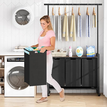 IDEALHOUSE Laundry Sorter, Rolling Laundry Hamper - Image 7