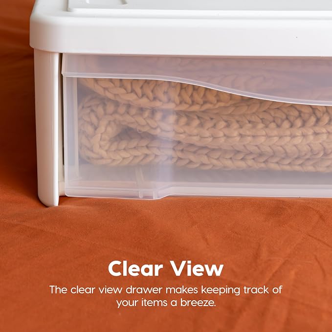 IRIS USA 22 Qt Under Bed Storage, Stackable Organizer Bin Plastic Container - Image 9