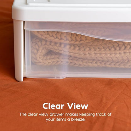 IRIS USA 22 Qt Under Bed Storage, Stackable Organizer Bin Plastic Container - Image 9