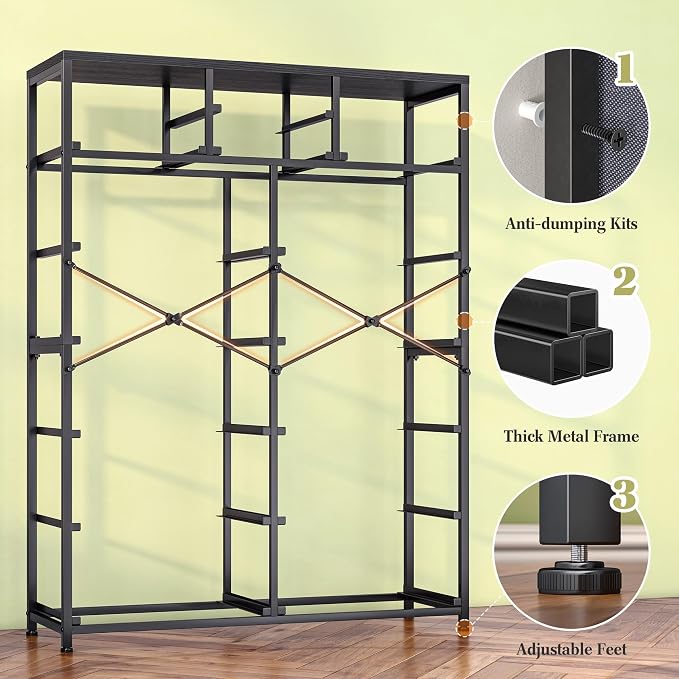 EnHomee 52.2" H Tall Dresser for Bedroom, Vertical Storage Tower, Anti-Tip | - Image 8