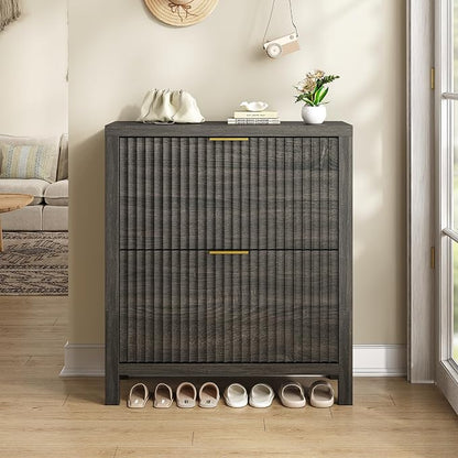 Fluted Shoe Cabinet Storage - Image 8