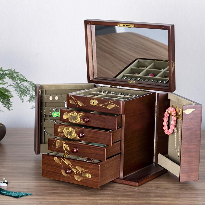 Wooden jewelry case Jewelry Box - Image 7