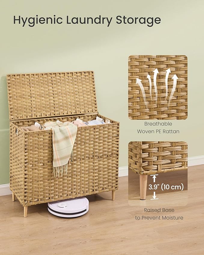 SONGMICS 4-Section Laundry Hamper - Image 5