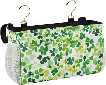 Bright Green Clover St. Patrick Bedside Caddy - Image 2