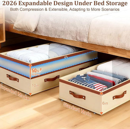 Dolicer 2 Pack Under Bed Storage - Image 2