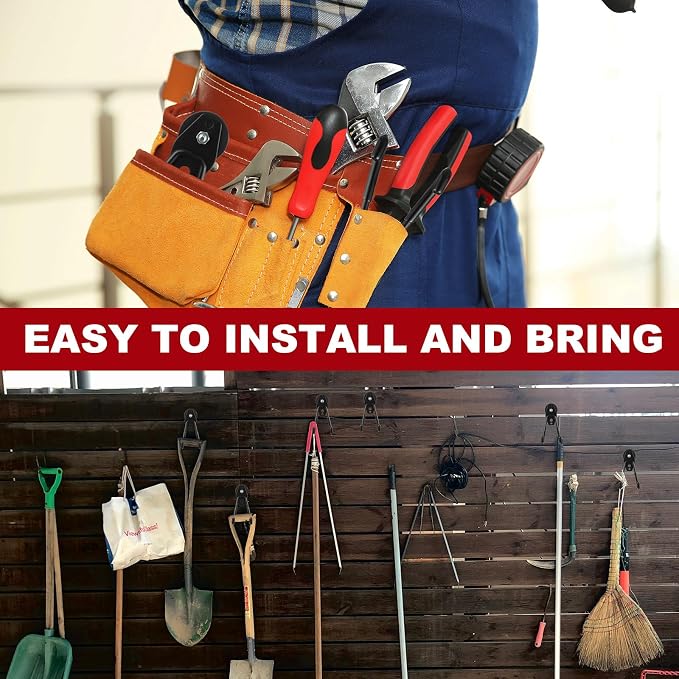 Landhoow Large Magnetic Hooks Heavy Duty Garage Magnet Hooks Strong Storage - Image 5
