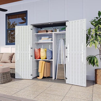 Aoxun Outdoor Resin Storage Shed - Image 5