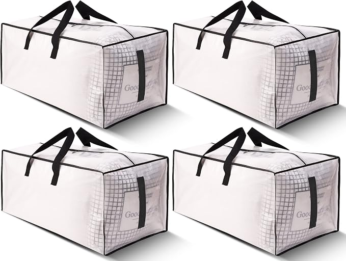 4 Pack Large Strong Moving Bags by HOMESURE