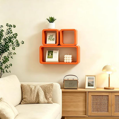 HJZALMI Floating Cube Wall Shelves, - Image 2