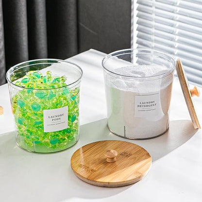 Laundry Room Organization Container, Dryer Sheet Holder Jars - Image 2