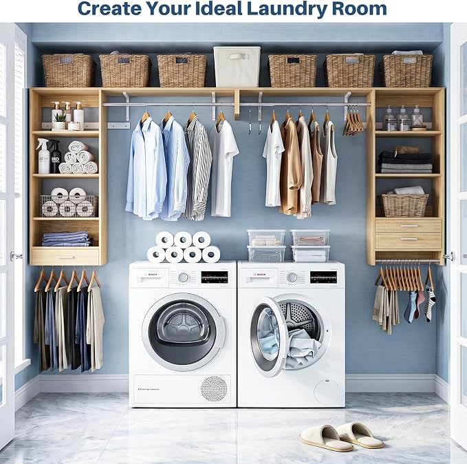 Armocity 60" Wall Mounted Laundry Room Organization - Image 8