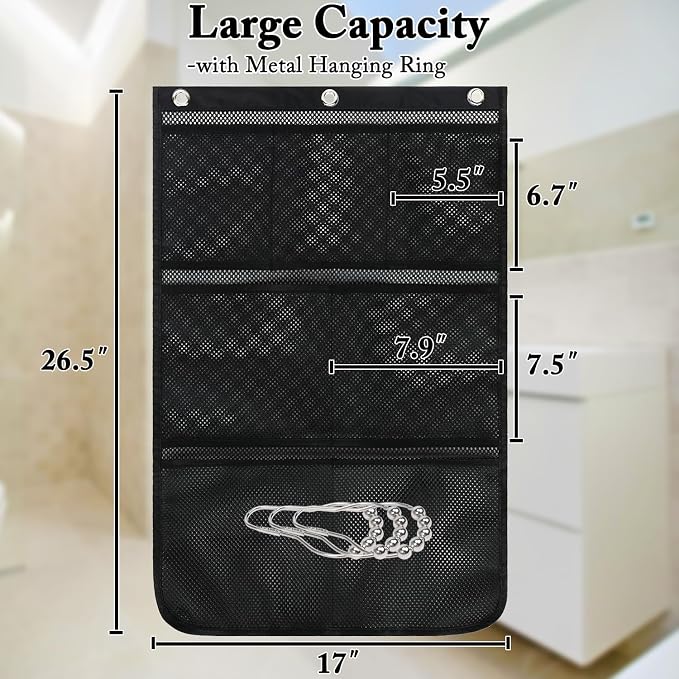 Fammart Mesh Shower Caddy Hanging, Quick-Drying Shower Organizer - Image 7