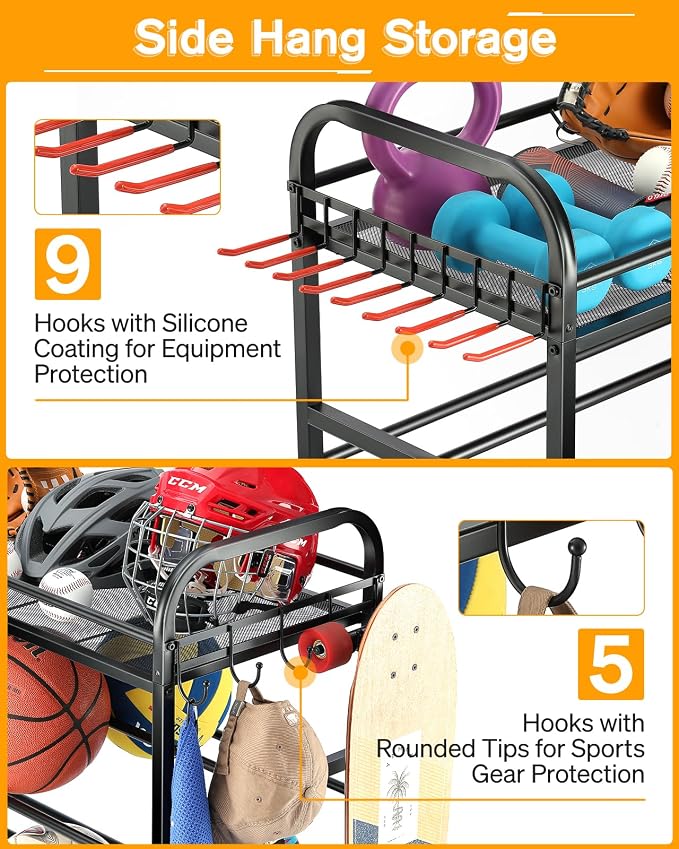 Garage Sports Equipment Organizer - Image 5