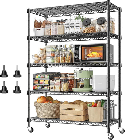 REIBII 73''H Storage Shelves 1660LBS Wire Shelving Unit by REIBII