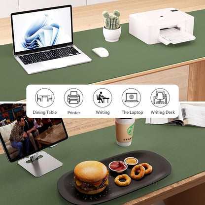 Aothia Leather Desk Pad Protector, Office Desk Mat, Large Mouse Pad, Laptop - Image 6
