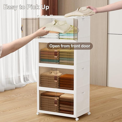 JOYMOOP Folding Storage Bins Organizer, 336 Quart Collapsible Storage Boxes - Image 6