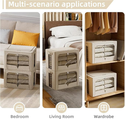FHSQX 3 Pack Clothes Storage Bins - Image 2