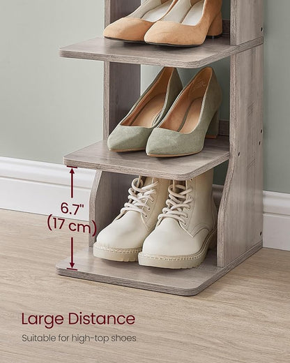 VASAGLE 7-Tier Vertical Shoe Rack, Narrow Shoe Storage Organizer - Image 3