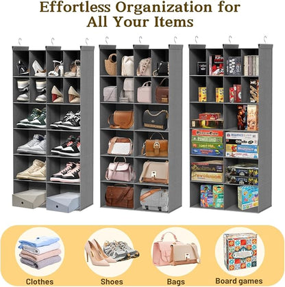 Ofiray-home 6 Tier Hanging Closet Organizer, 16 Compartments Sweater Organizer - Image 8