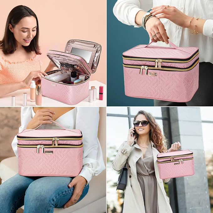 8.8L Double Layer Travel Makeup Bag - Image 5