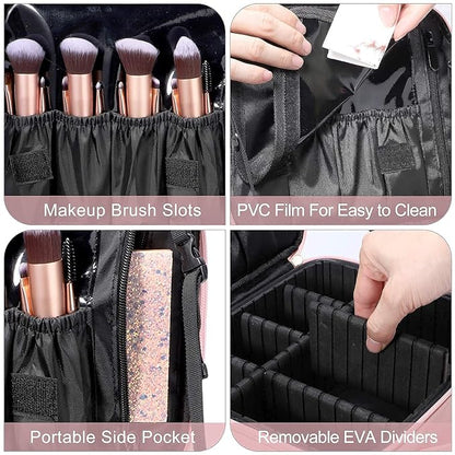 gzcz Travel Makeup Bag, Professional Cosmetic Bags - Image 7