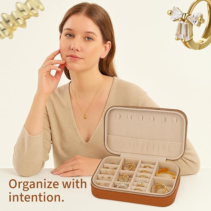 Small Travel Jewelry Box Organizer - Image 2