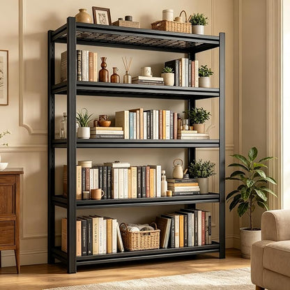 Heavy Duty Metal Bookshelf Adjustable Storage Shelving Unit - Image 3